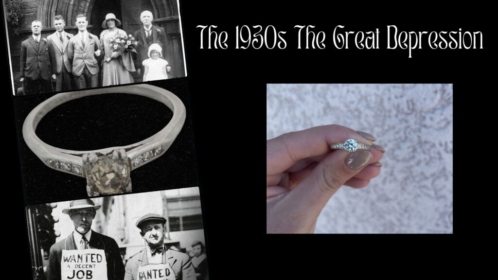 Key Characteristics of Depression Era Engagement Rings