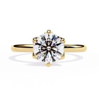 Tulip Basket Engagement Ring