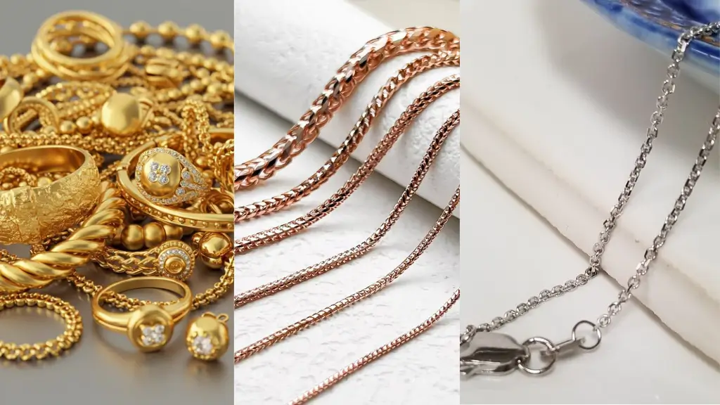 Karat Gold Purity Common Appearance 24K 99.9% Pure Gold Deep, bright yellow 22K 91.6% Gold Warm, rich yellow 18K 75% Gold Soft yellow, more subtle 14K 58.5% Gold Pale yellow, durable 10K 41.7% Gold Light yellow, more silver-toned As you move from 24K to 10K, the gold content decreases, and the amount of alloy metals increases, resulting in a less yellow appearance. The Role of Alloy Metals To make gold more practical for everyday wear, jewelers combine it with stronger metals like copper, silver, nickel, palladium, or zinc. These metals not only enhance strength but also influence the final shade of yellow. Here’s how common alloy metals affect gold’s color: Copper: Adds warmth, enhancing the yellow tone or creating a reddish tint. Silver: Dilutes the yellow color, making the gold appear lighter. Nickel or Palladium: Used more for white gold, but in small amounts, they can also lighten yellow gold. Zinc: Often added to balance the overall tone. The more copper used, the warmer and deeper the yellow hue. The more silver or nickel, the lighter or duller the yellow becomes. Why Does 22K Gold Look More Yellow? In many parts of the world—especially in India, the Middle East, and Southeast Asia—22K gold is the gold standard for wedding and ceremonial jewelry. It contains fewer alloy metals than 18K or 14K gold, so the yellow is more vibrant and traditional. At KRK Jewels, our high-karat collections are prized for their authentic gold tone, which holds both emotional and investment value. Is Yellow Gold the Same Everywhere? Not exactly. Yellow gold can look different from country to country, depending on regional preferences and alloy recipes: Indian & Middle Eastern gold tends to have a richer yellow hue (22K or 24K). American and European gold jewelry is often made with 14K or 18K gold, giving it a softer, subtler yellow tone. That’s why a 14K gold ring from one country might appear more muted compared to a 22K gold necklace from another. How Finishing Affects Gold’s Appearance Even after the gold is alloyed and cast into jewelry, its surface finish can influence how yellow it looks: High-polish finish: Enhances shine and makes gold look more vibrant. Matte or brushed finish: Softens the color and reduces brightness. Hammered or textured finishes: Can create depth and variation in how yellow the gold appears. Gold plating: Sometimes used to mimic higher-karat gold. Over time, plating may fade, revealing the base metal, which may not be yellow at all. If you’re buying plated gold, it may initially look bright but fade with wear, unlike solid gold, which retains its natural color. Yellow Gold vs. Other Gold Colors