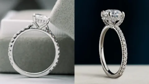 Cathedral Setting vs Prong setting ring