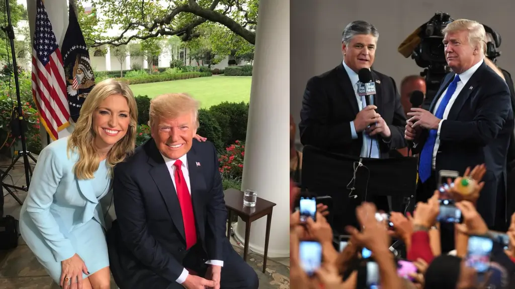 Trump congratulates Sean Hannity, Ainsley Earhardt on Engagement