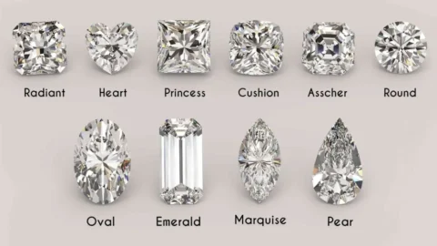 Types of Diamond Cuts and Shapes