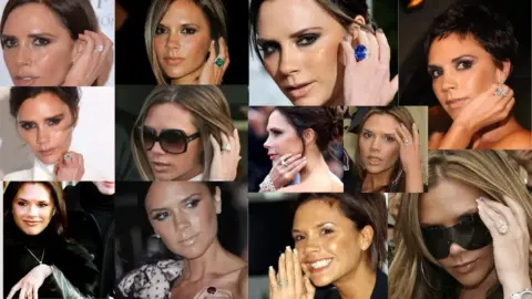 victoria beckham engagement ring collection